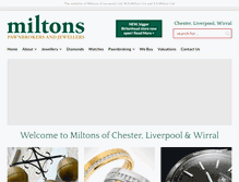 Tablet Screenshot of miltonsjewellers.com